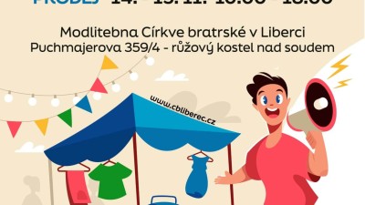 Dobročinný bazar oblečení a obuvi